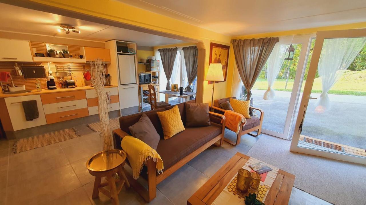 Ravissant Studio neuf, entièrement equipé, fonctionnel de 40 m2 avec entrée indépendante dans la campagne campagnes Massonnens Extérieur photo